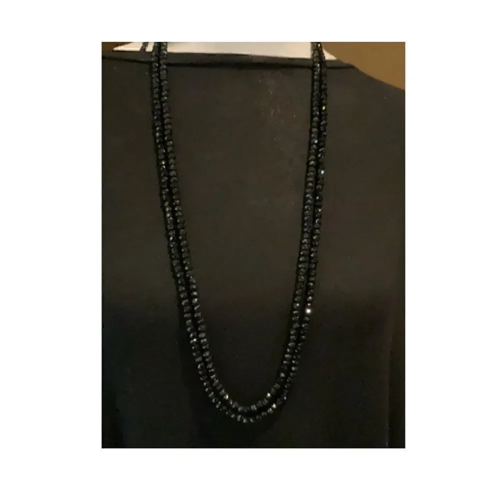 Gorgeous Vintage Black Onyx Necklace